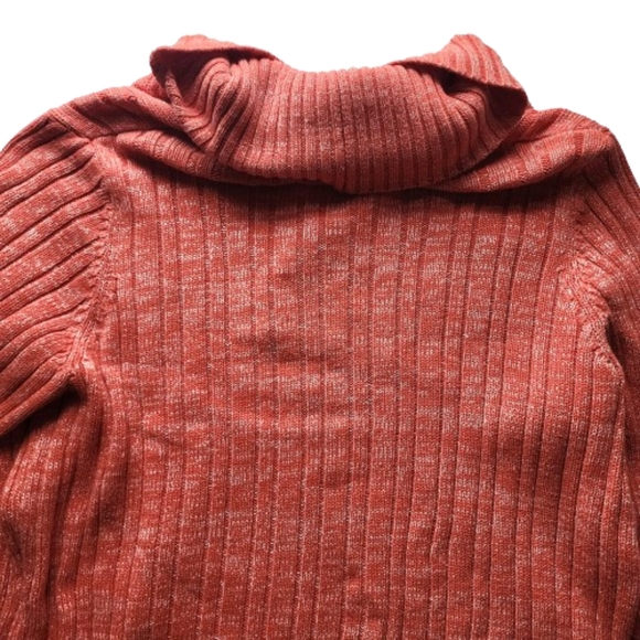 L. A. Blues Cotton Acrylic Orange Cable Knit Normcore Cabincore Sweater ♥️ - Picture 5 of 10